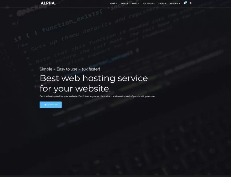 Alpha 点 HTML 模板