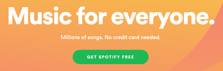 Spotify wezwania do działania