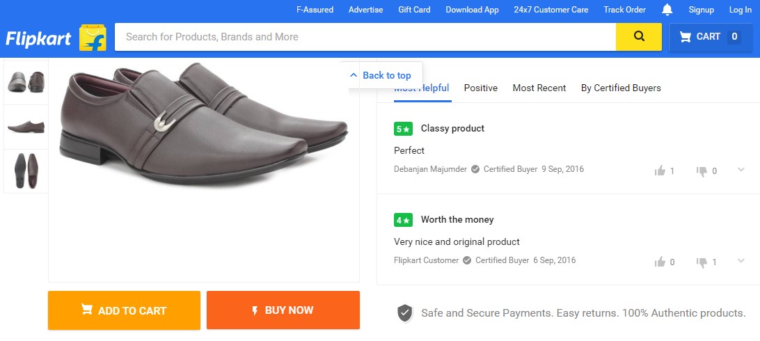 2 Flipkart Easy returns on product page - How to Manage Online Sales Returns and Allowances