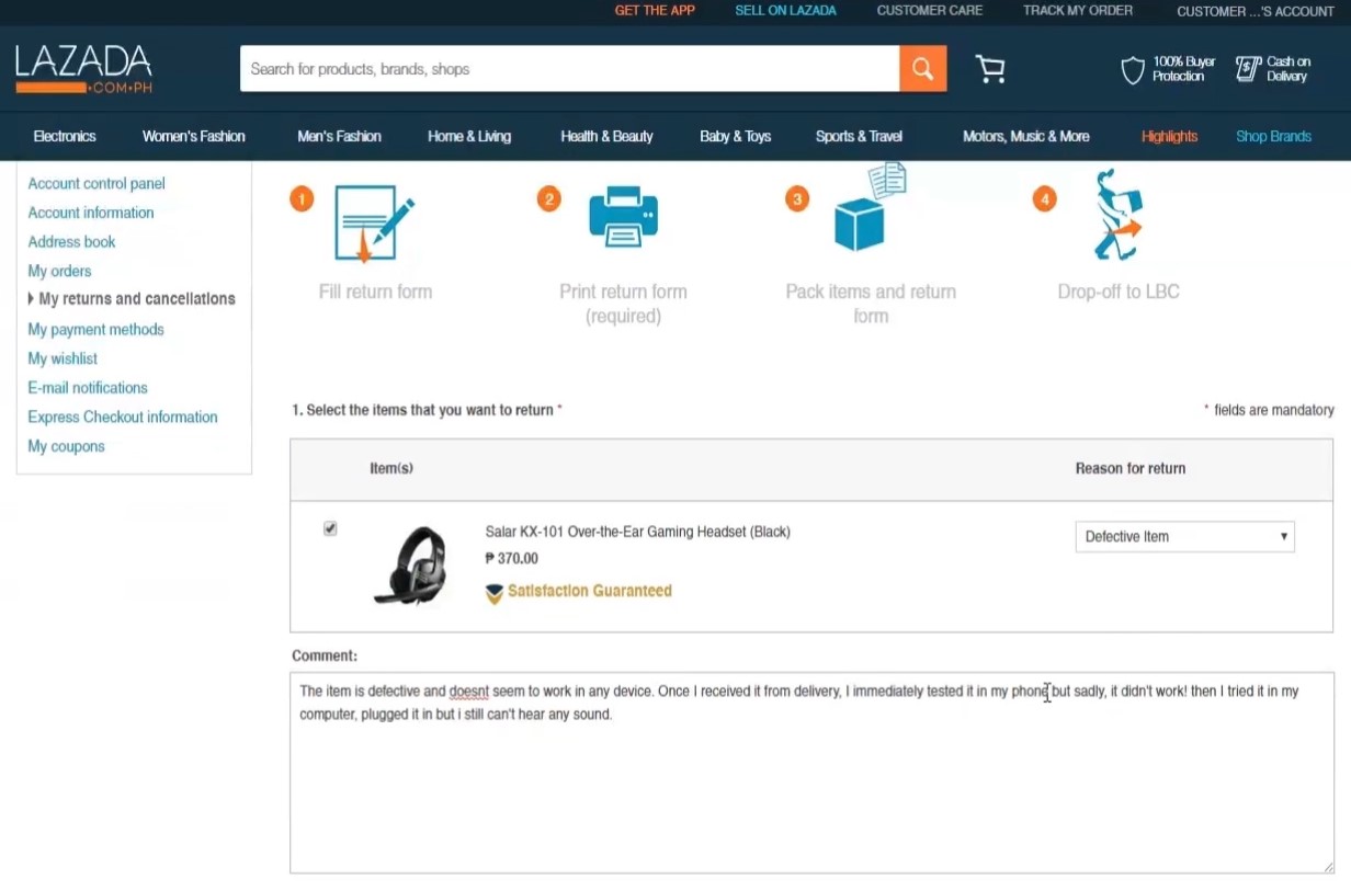 12 Lazada Use survey feedback to optimize return process - How to Manage Online Sales Returns and Allowances