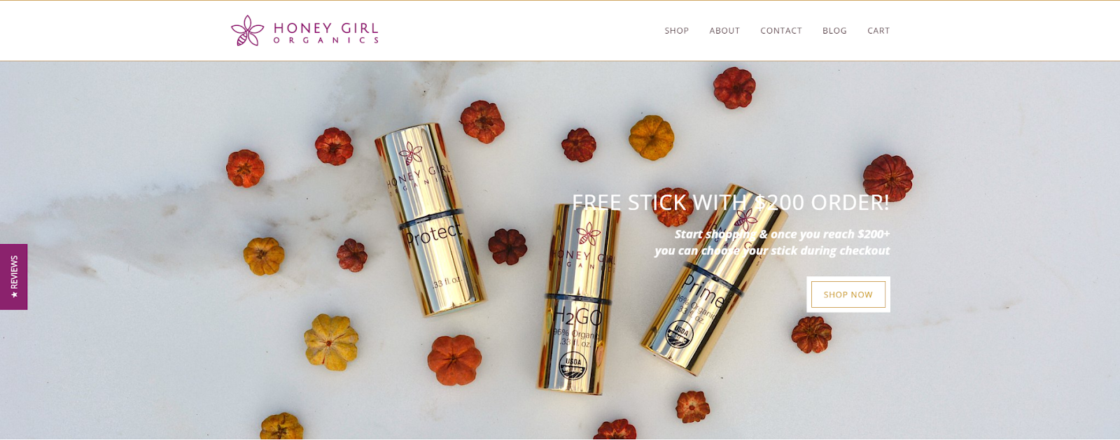 HGO main page - How Honey Girl Organics increased its revenues by 26%?