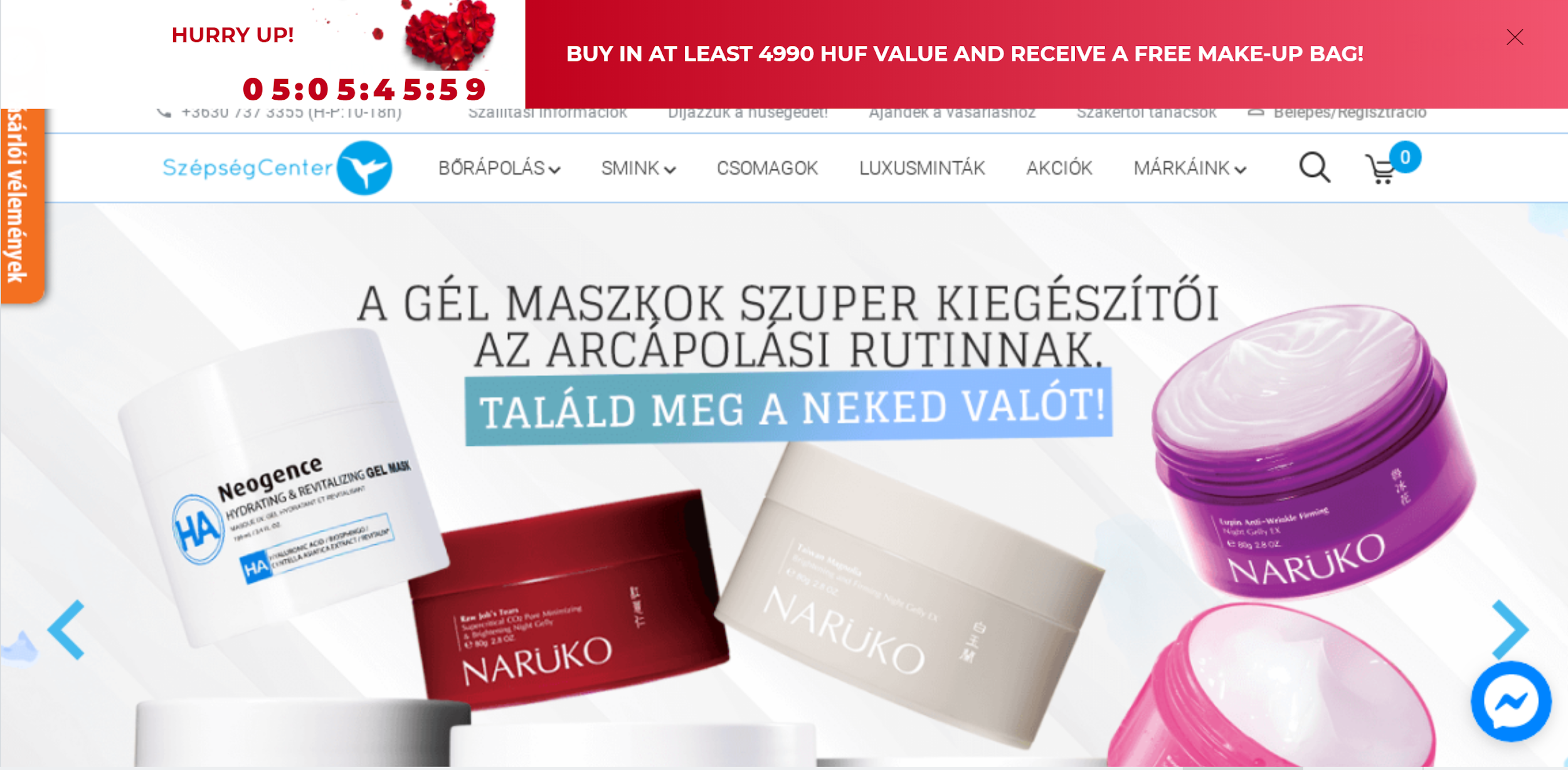 szepsegcenter en 10 - How Beauty Store Doubled Orders with Seasonal Campaigns?