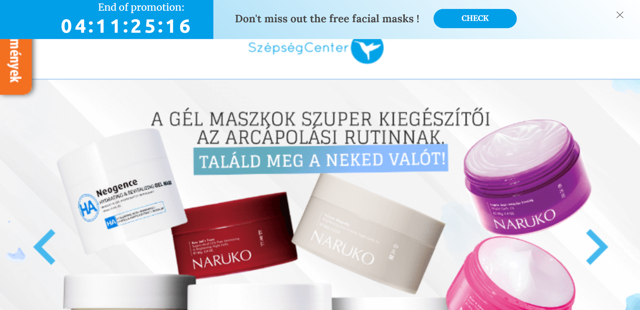 szepsegcenter en 14 - How Beauty Store Doubled Orders with Seasonal Campaigns?