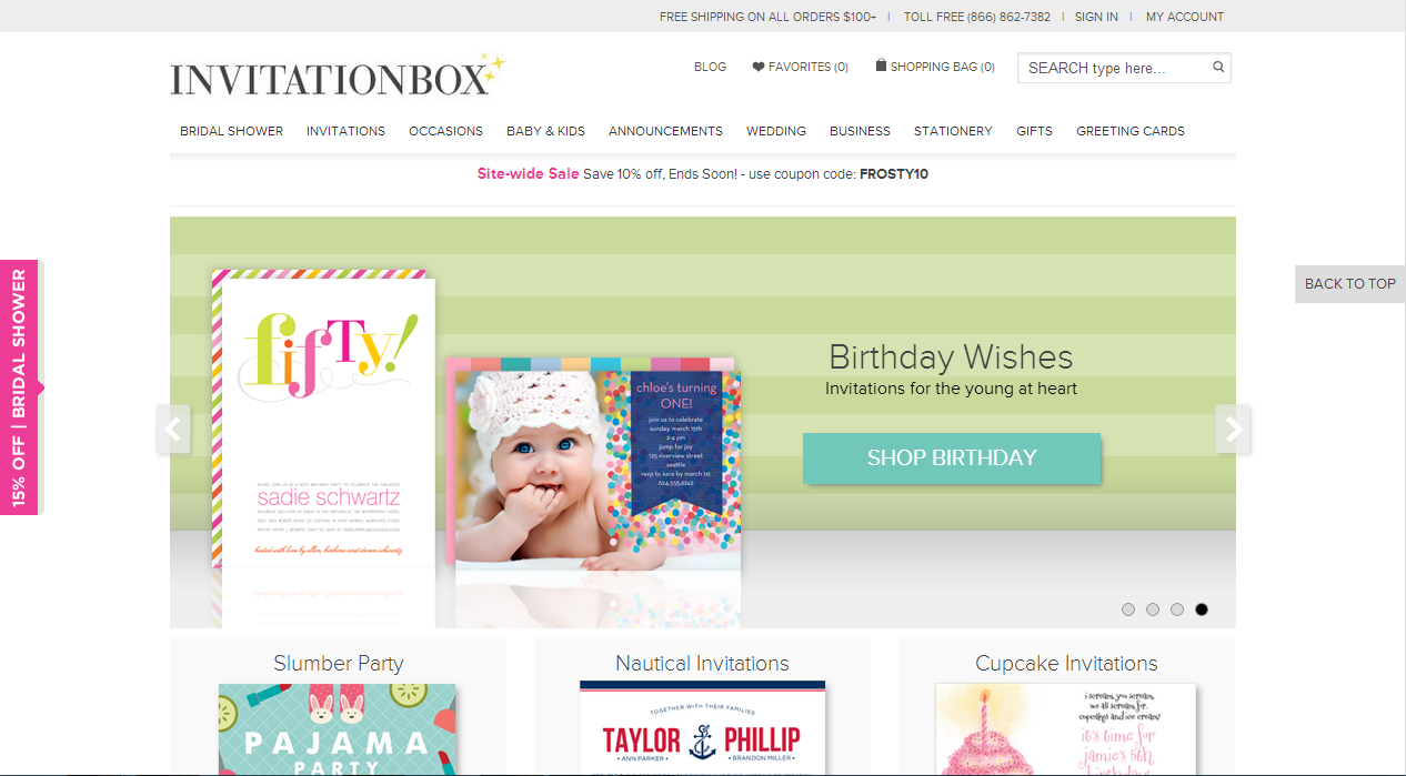 Invitation - 35 Best Responsive Ecommerce sites - Examples