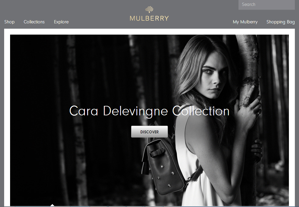 Mulberry - 35 Best Responsive Ecommerce sites - Examples