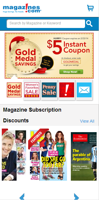 MagazinesMobil - 35 Best Responsive Ecommerce sites - Examples