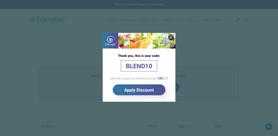 blendjet 04 1 - BlendJet generated 39.2% extra revenue with OptiMonk