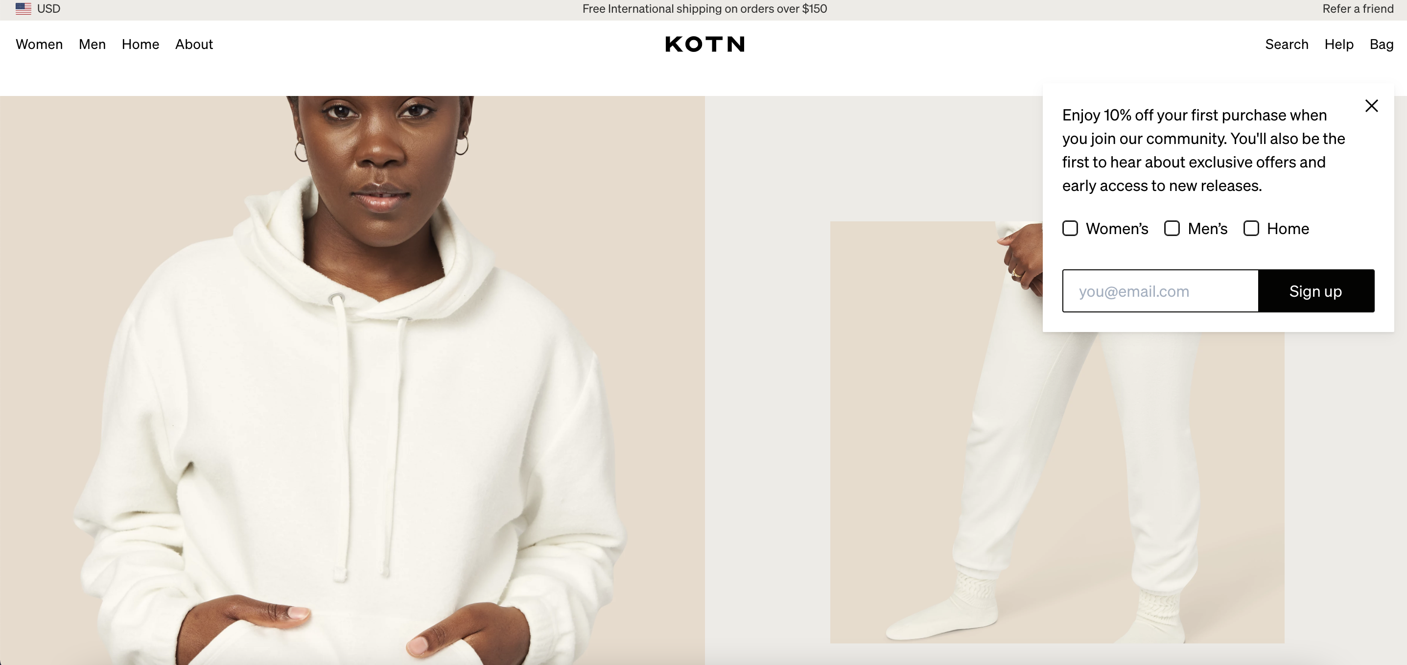 top ecommerce companies kotn - 30 Hot Ecommerce Companies You Need to See for Inspiration