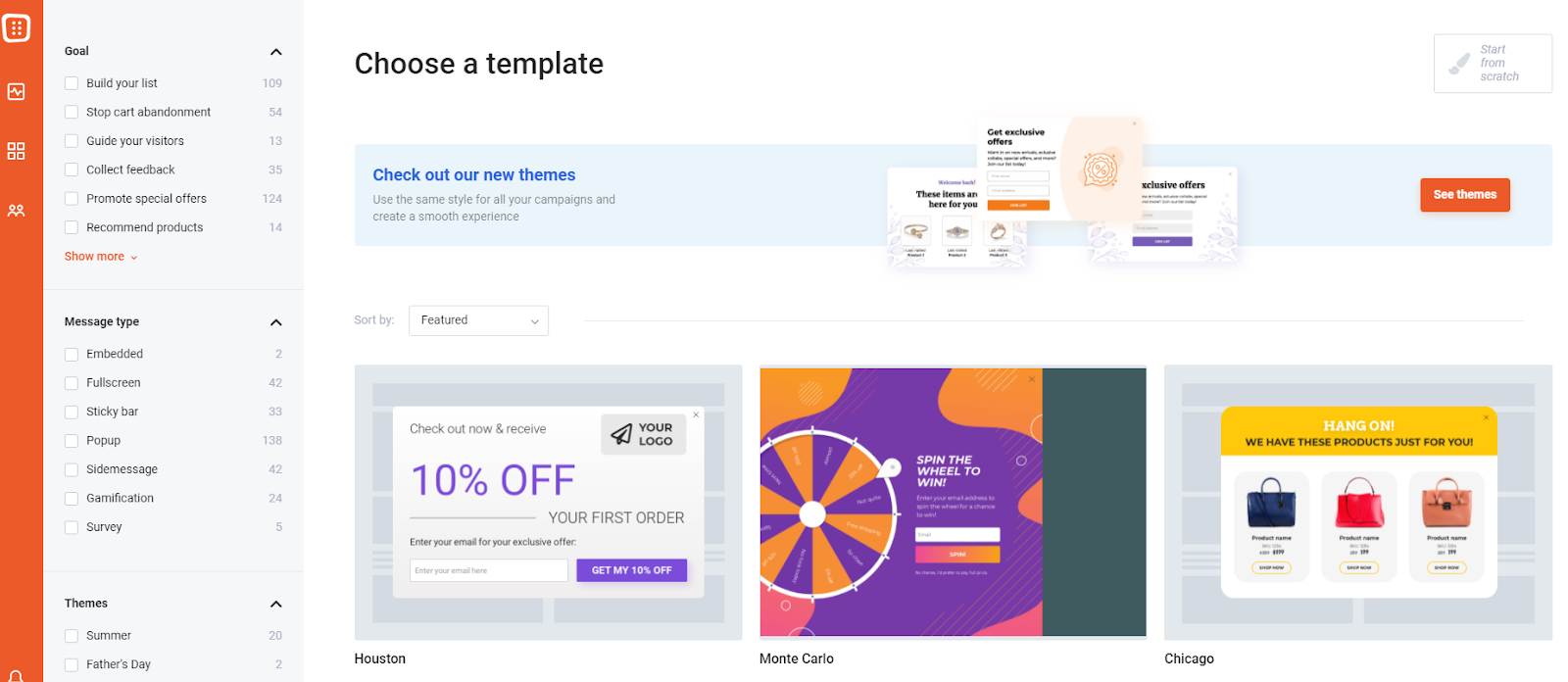 OptiMonk popup templates - 10 Shopify Popups to Grow Your Revenue & Email Subscribers