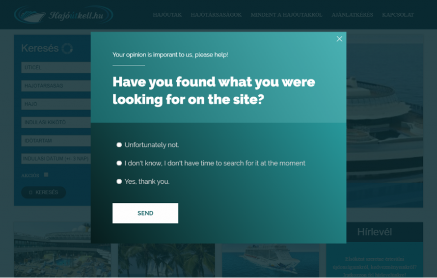 popup survey 4 - 11 Website Popup Survey Design Examples & Questions