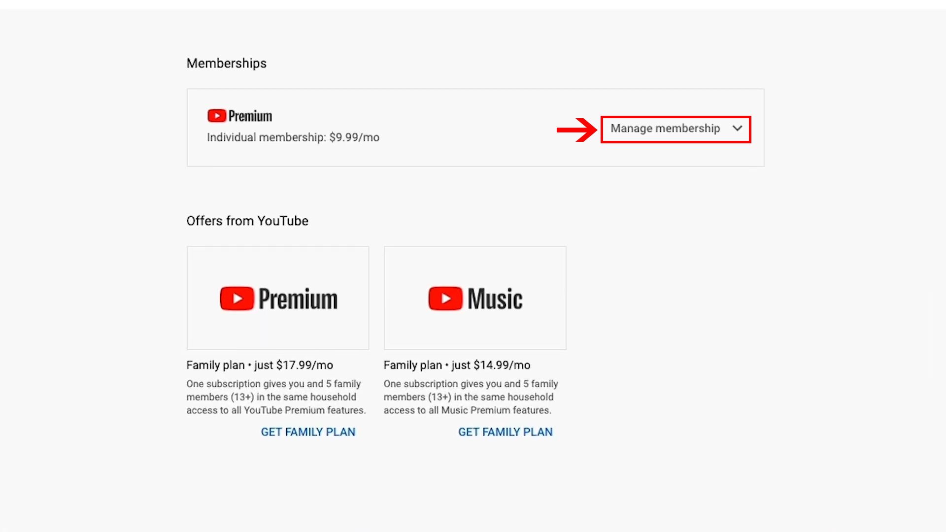 YouTube premium üyeliği nasıl iptal edilir