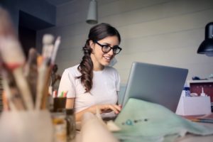 Increase Productivity | A Girl Typing On Her Laptop