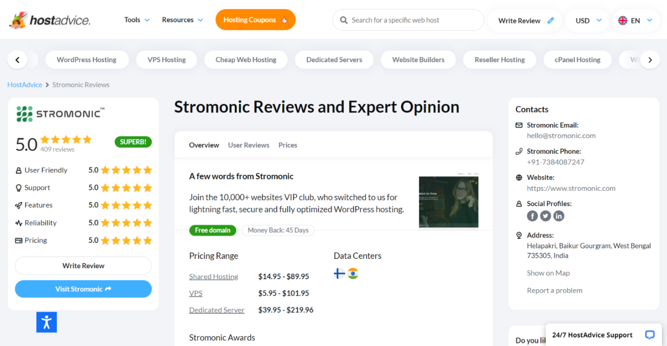 Stromonic hosting reviews