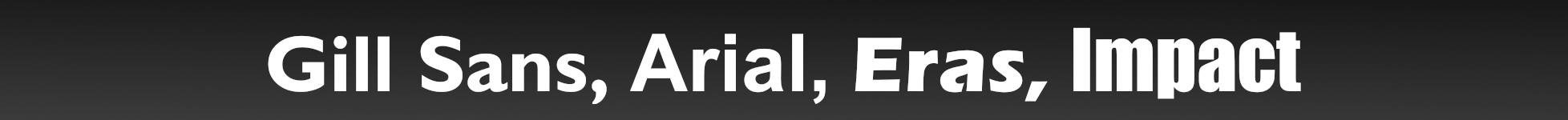 ฟอนต์ Sans serif