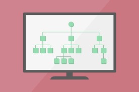 graphic of a sitemap structure