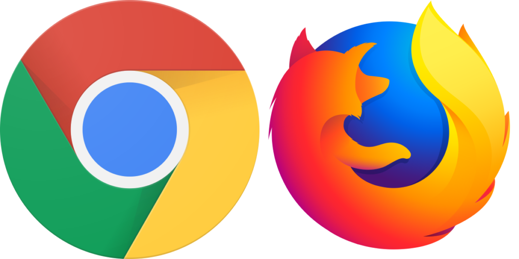 google chrome and firefox logo 