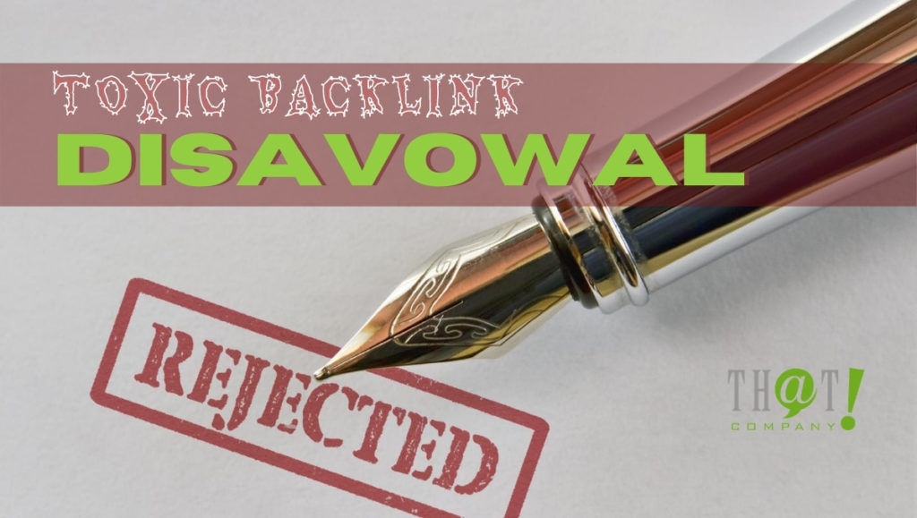 Toxic Backlink Disavowal