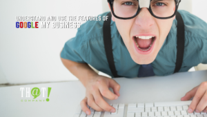 Using the Features of Google My Business | Man Angry on Keyboard