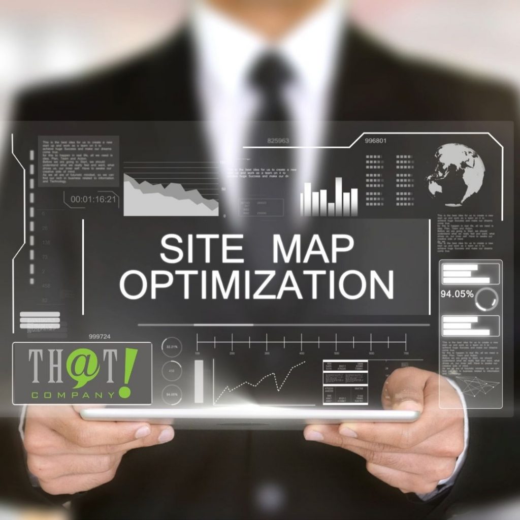 Sitemaps and Site Optimization | Futuristic Screen Tablet