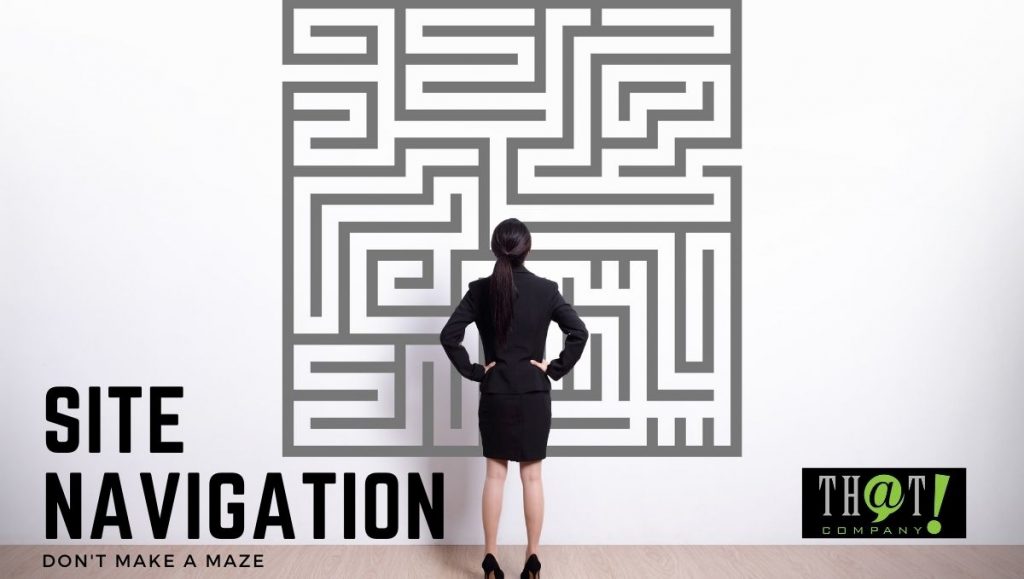 Site Navigation and Site Optimization | Business Woman Looking at a Maze