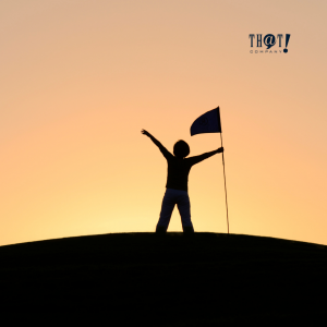 Conversion-Focused Web Designing | A Silhouette of A Man Holding A Flag 