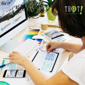 Invest On Yourself | A Girl Doing A Draft of A Website Sitting On Her Office Table 