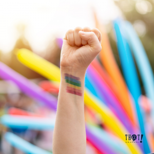 Present a Message | A Hand With A Rainbow On Its Wrist