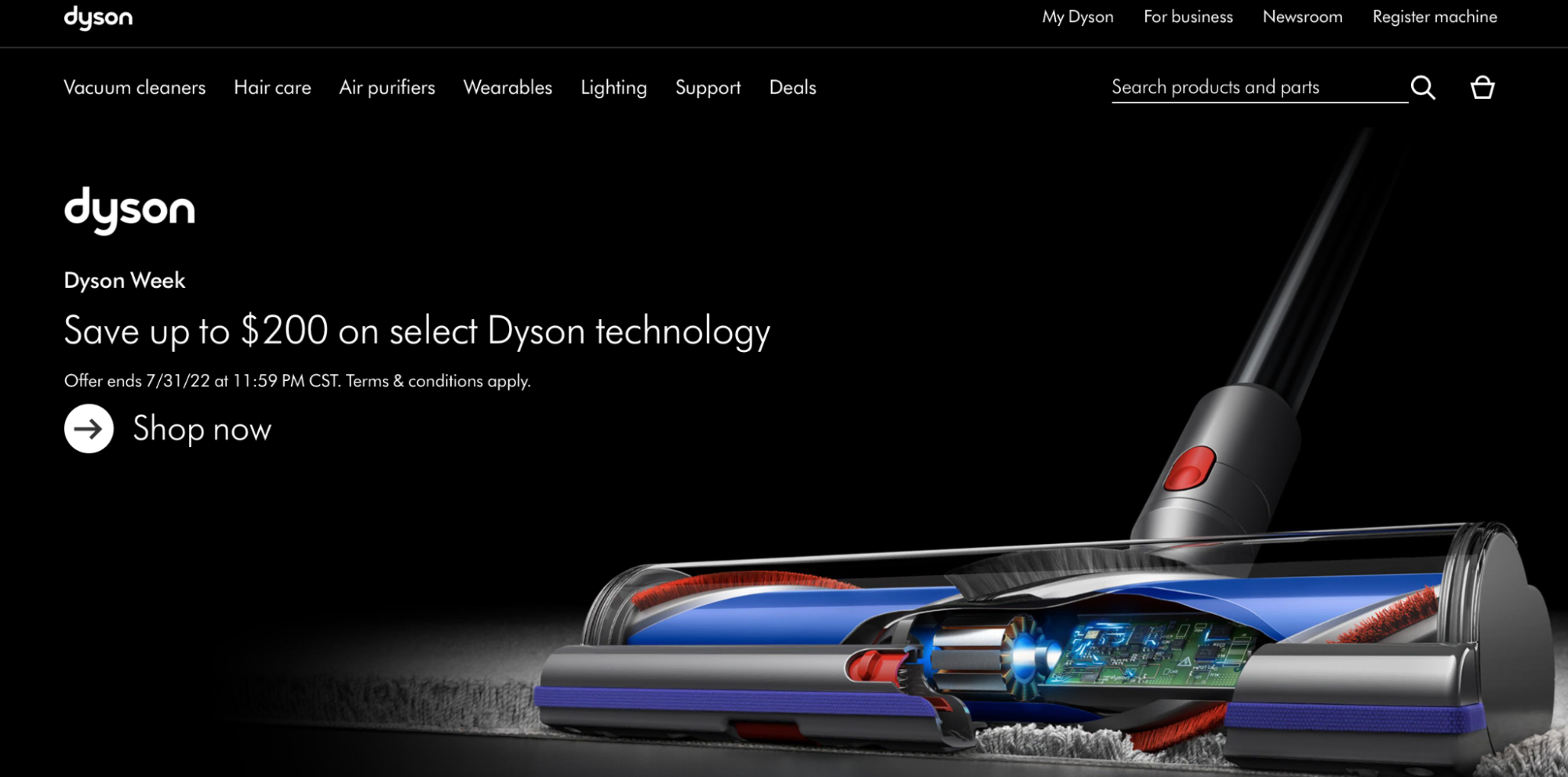 exemplu de branding dyson