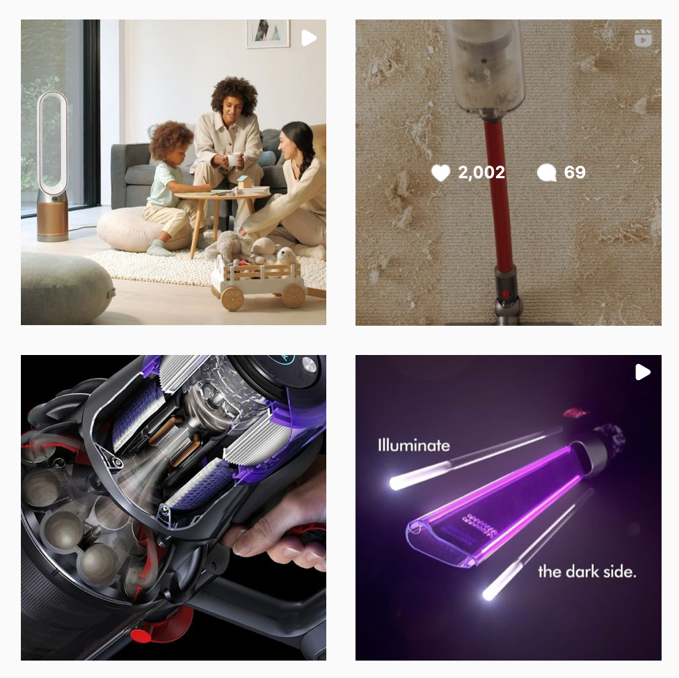 exemple de photos de produits dyson