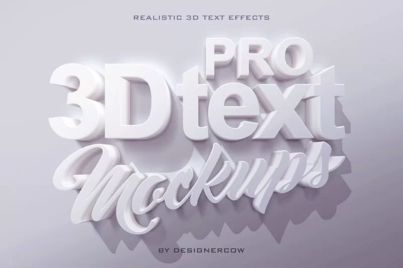 Modele de text 3D Pro