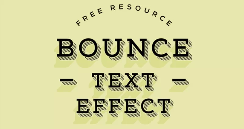 bounce Efect de text