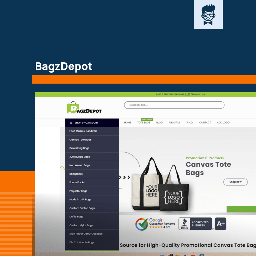 inspirasi toko tas ransel shopify