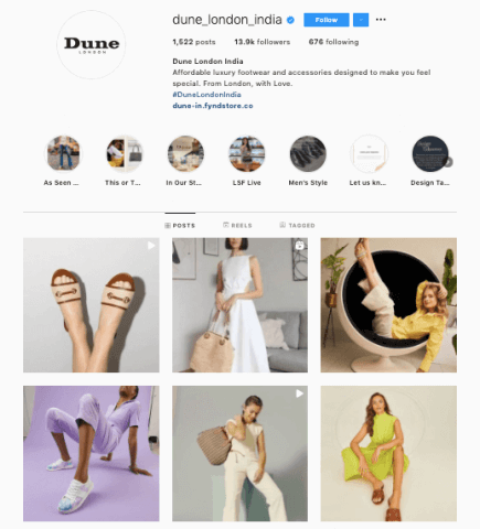 Dune London introduce UGC nelle pagine dei prodotti e nell'email marketing