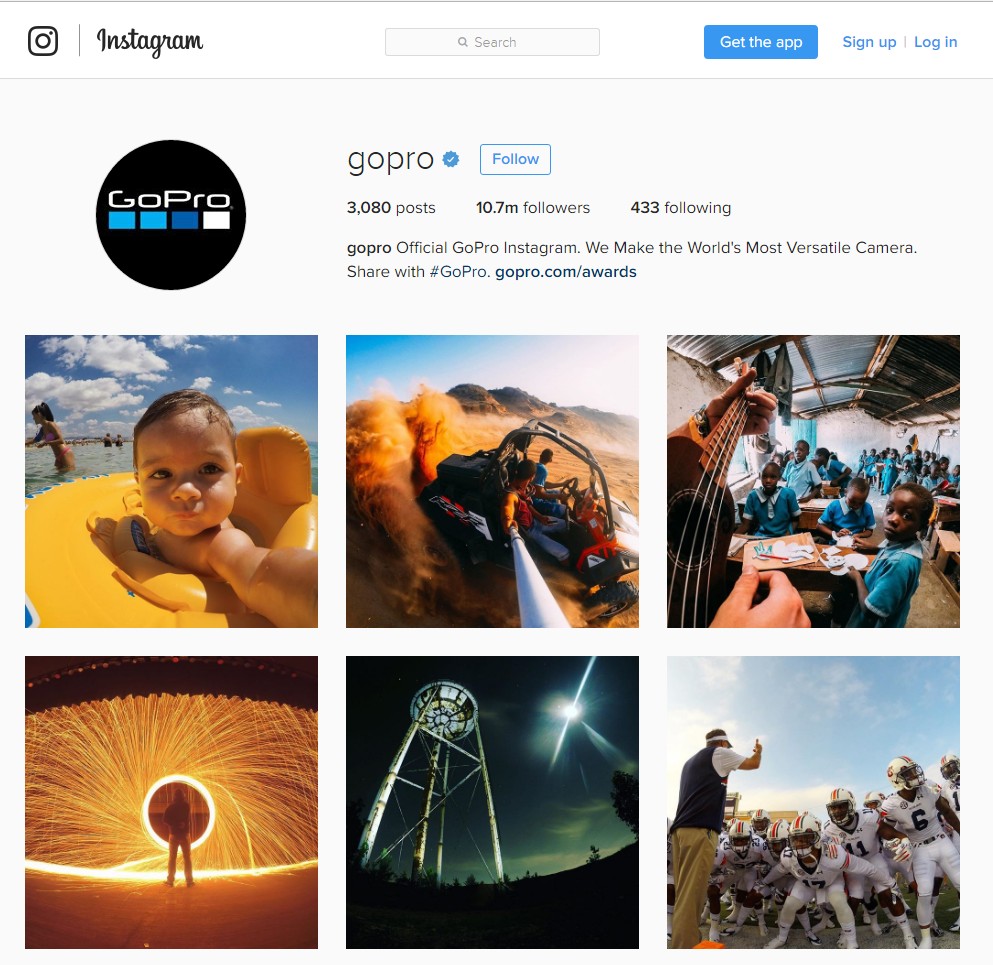 contenu généré par l'utilisateur instagram