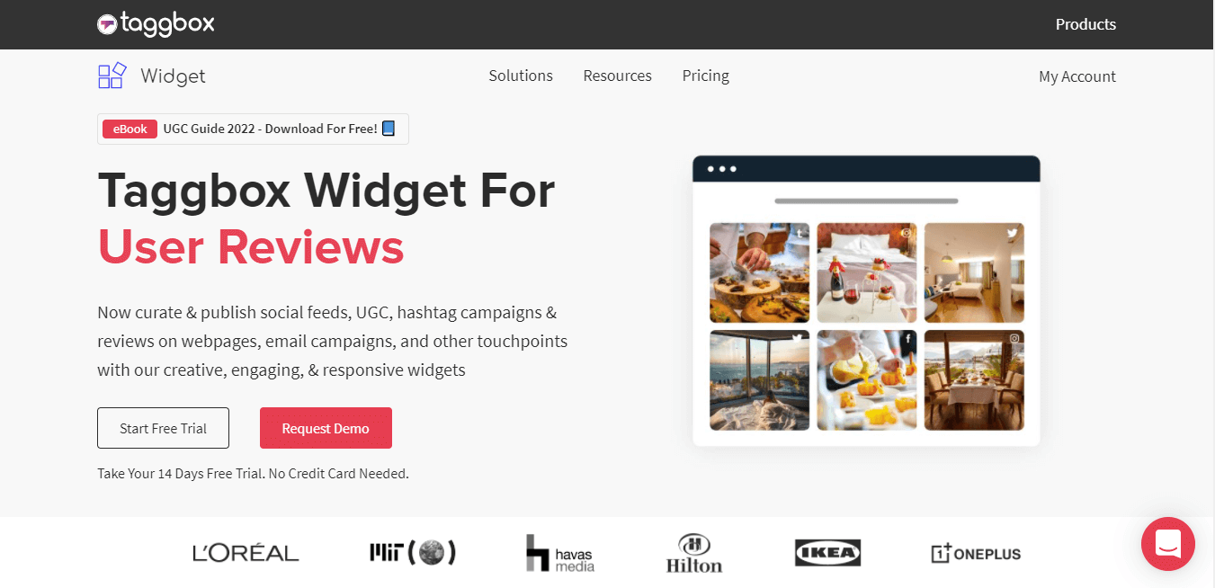 Taggbox Widget recensioni Google Squarespace