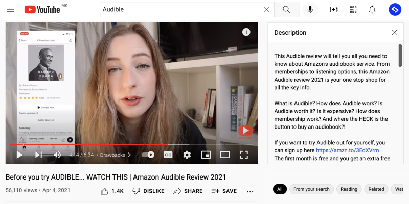 YouTube-Influencer-Kampagne von Amazon