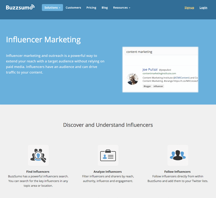 Buzzsumo-Influencer-การตลาด