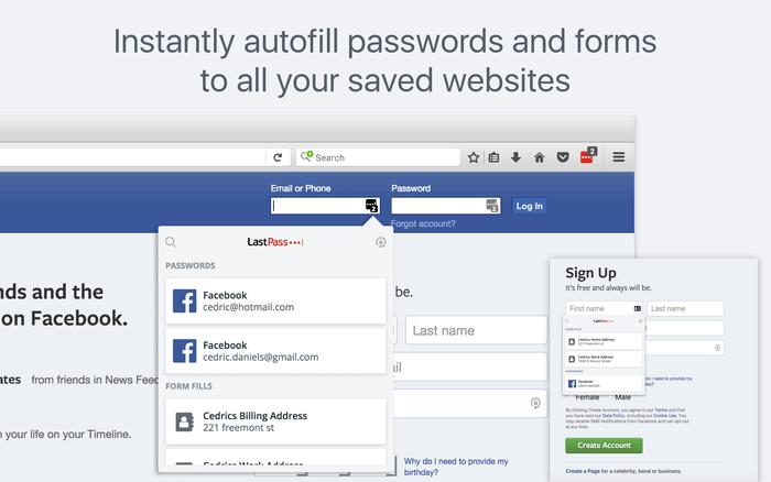 LastPass لموزيلا فايرفوكس