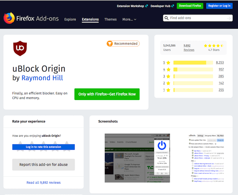 uBlock Menşei