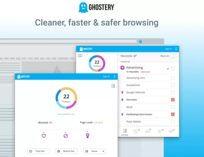 Ghostery لموزيلا فايرفوكس