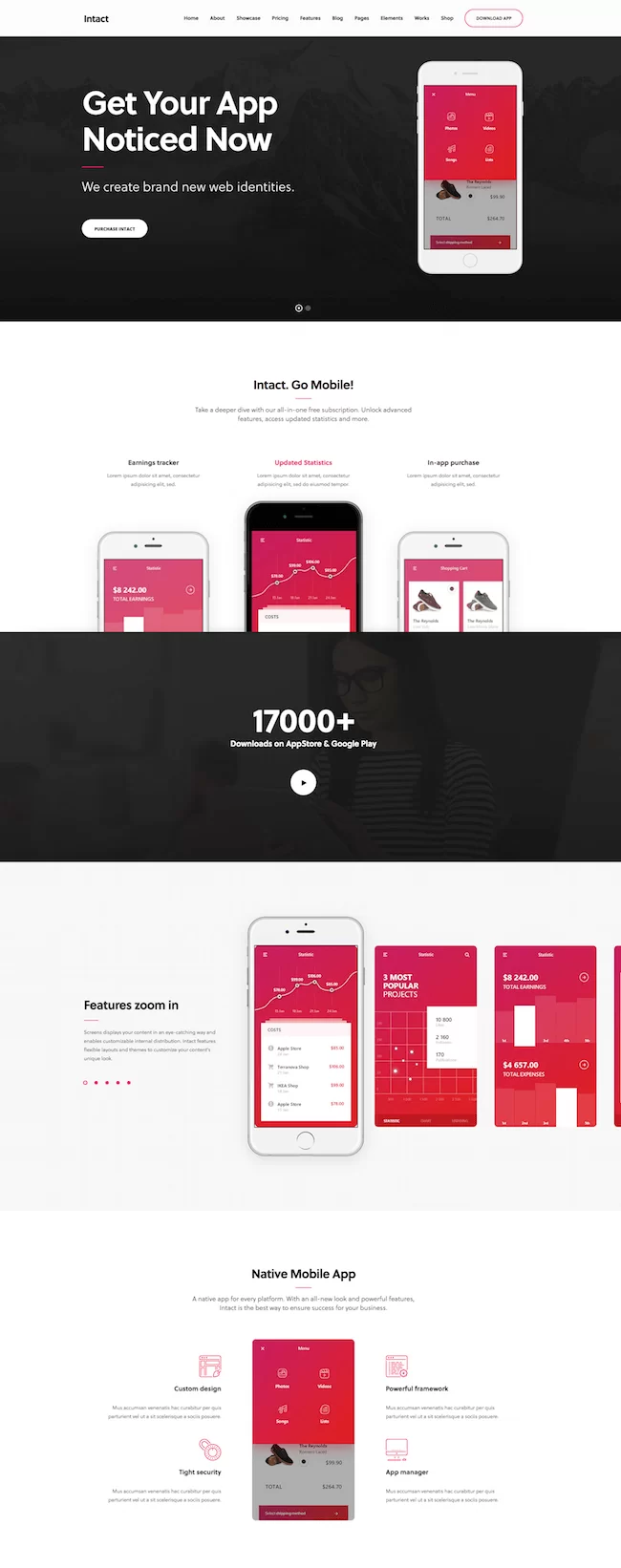 Intact-App-Showcase-WordPress-テーマ