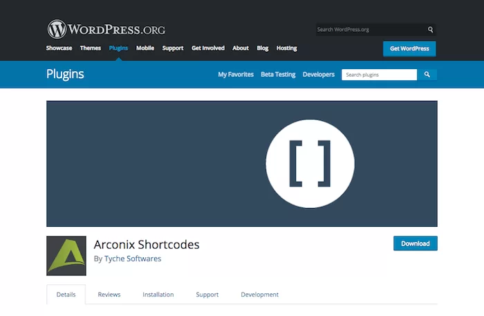 Shortcode Arconix