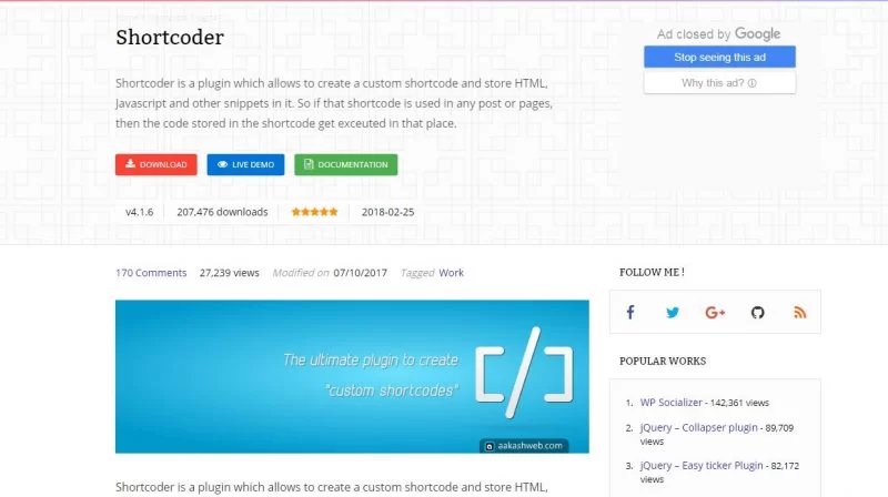 Shortcoder-WordPress-Plugin