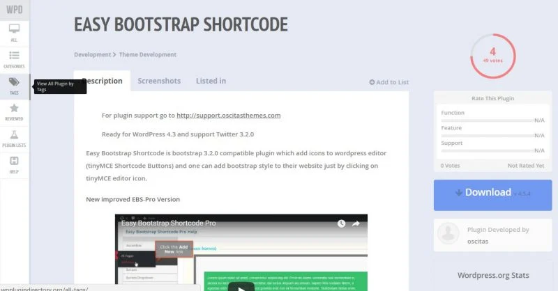 Легкие шорткоды Bootstrap