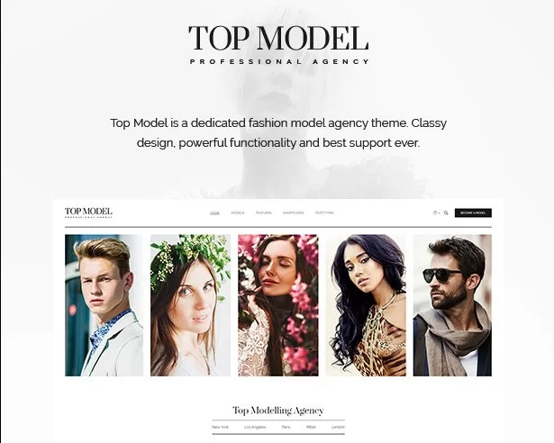 WordPress-Thema für Topmodel-Mode