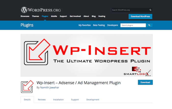 Complemento de administración de anuncios Wp-Insert Adsense