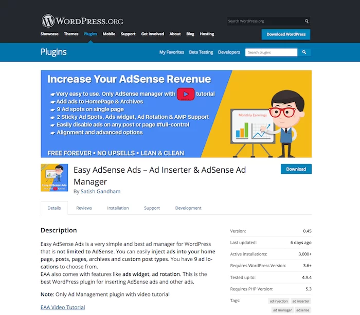 Annonces AdSense faciles