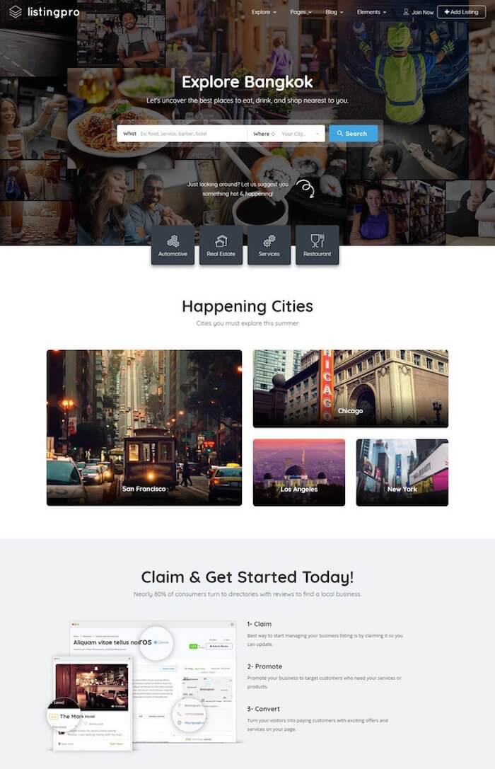 ListingPro Directory ธีม WordPress