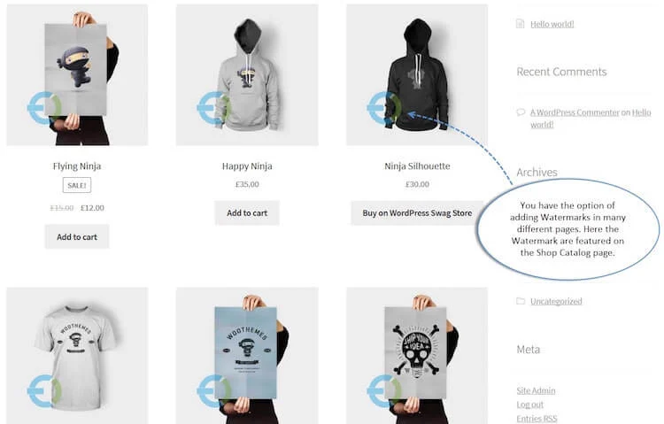 WooCommerce Product Image Watermark Plugin