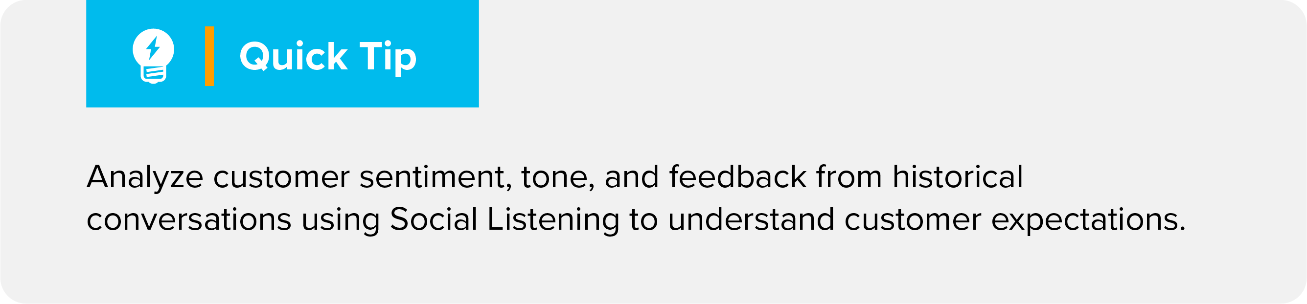 Comprendi il sentimento e il feedback dei clienti utilizzando il Social Listening.